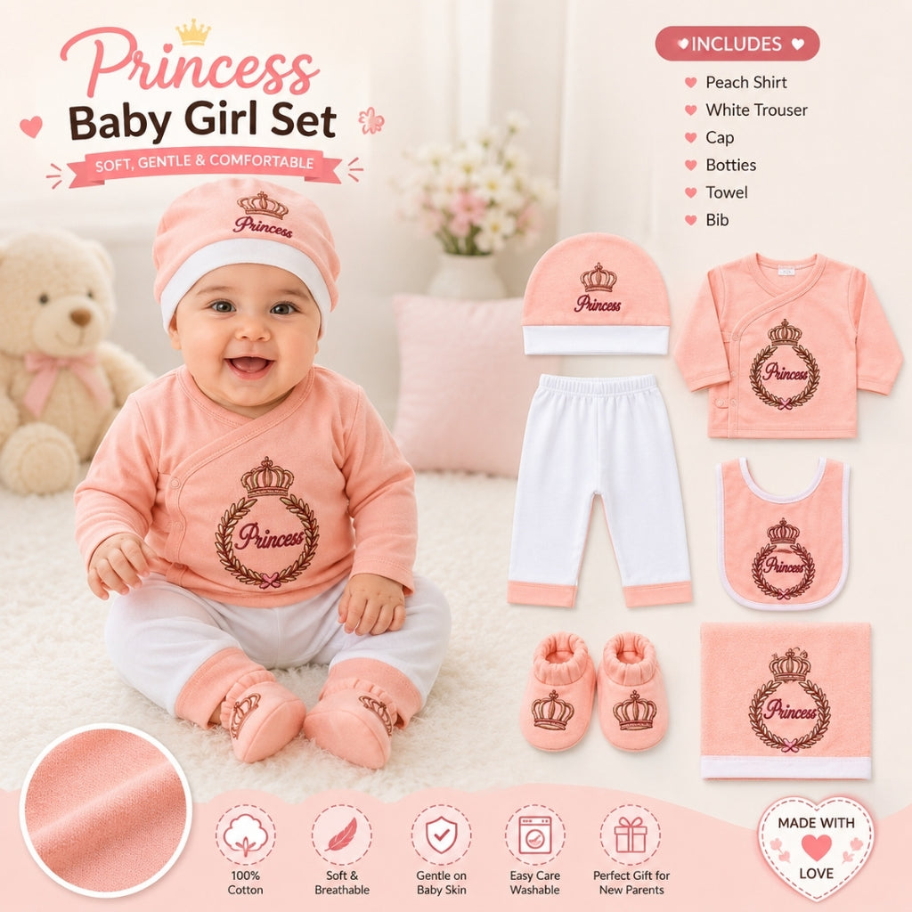 7 Piece of Set Gift for Newborn Girls