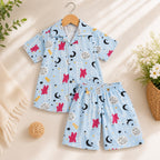 Printed Linen Co-Ord Set for Baba Boys