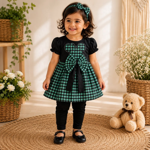 Black Butterfly Frock for Baby Girls