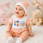 Lovely Shirt & Short with Hat for Newborn Girls
