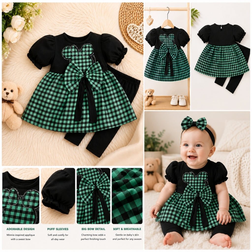 Black Butterfly Frock for Baby Girls