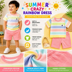 Rainbow Style Summer Shirt & Short for Baba Boys