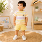Rainbow Style Summer Shirt & Short for Baba Boys