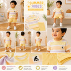 Rainbow Style Summer Shirt & Short for Baba Boys