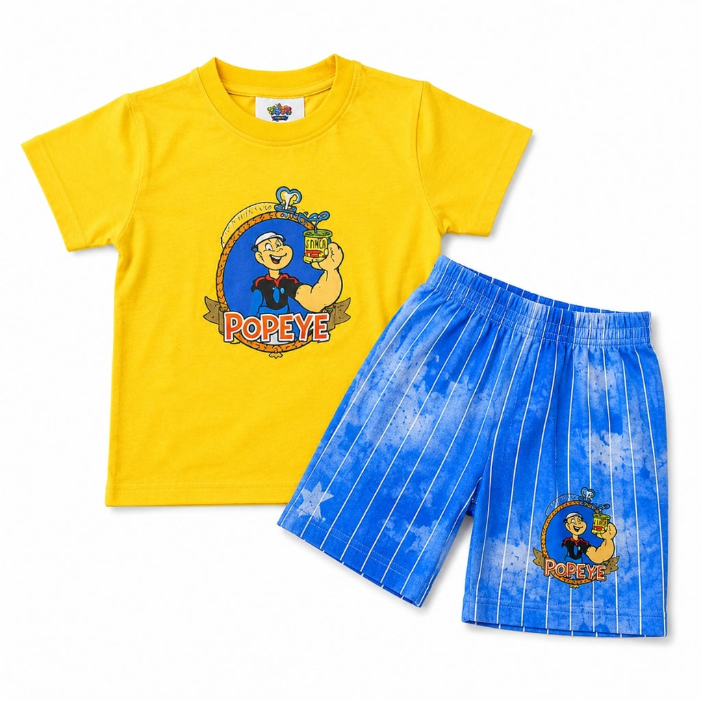 Popeye Summer Shirt & Short for Baba Boys