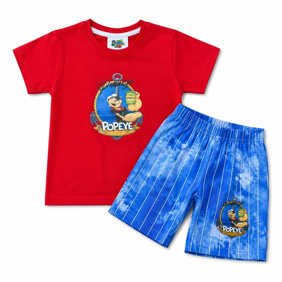 Popeye Summer Shirt & Short for Baba Boys