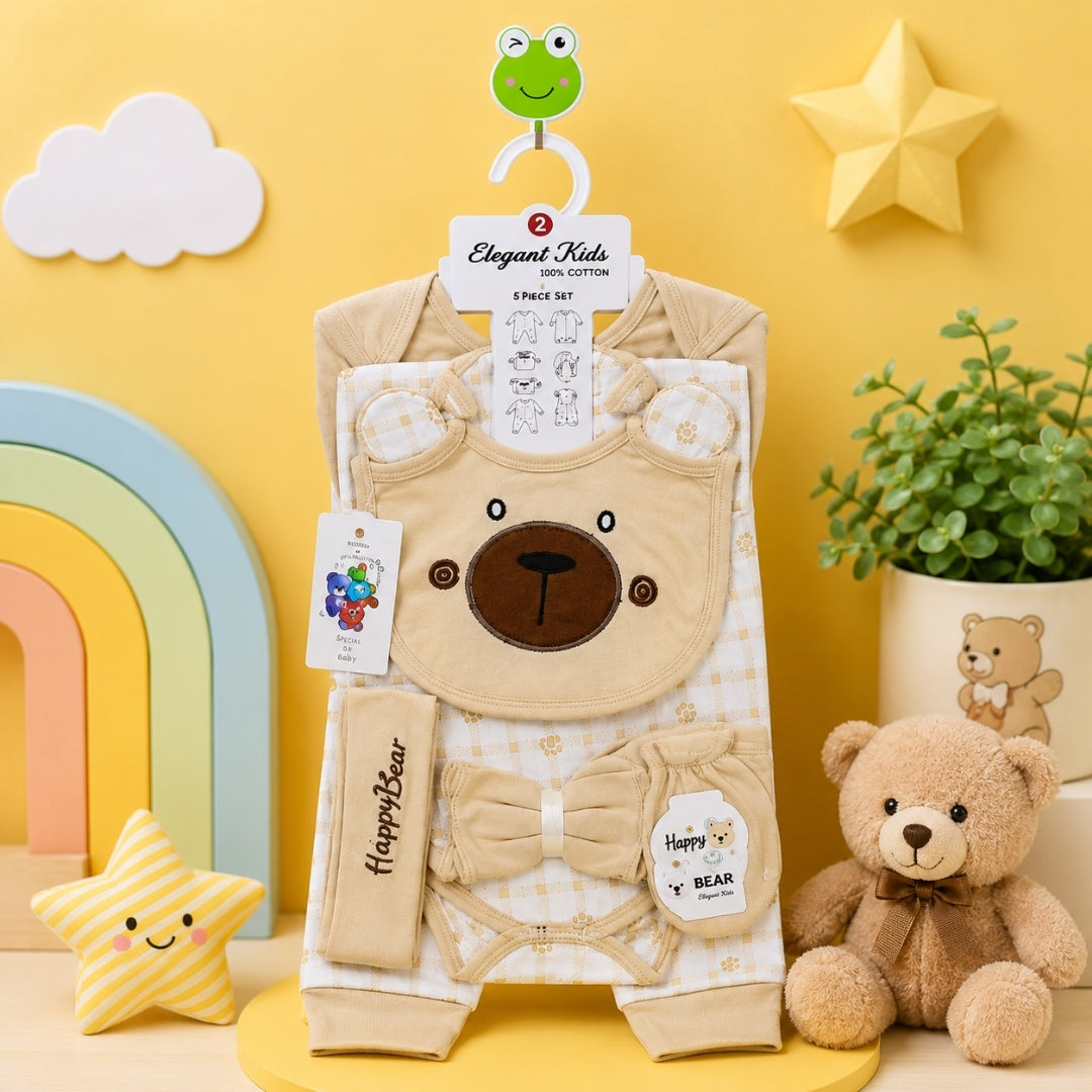 10 Piece of Gift Set with Romper for Newborn Boys