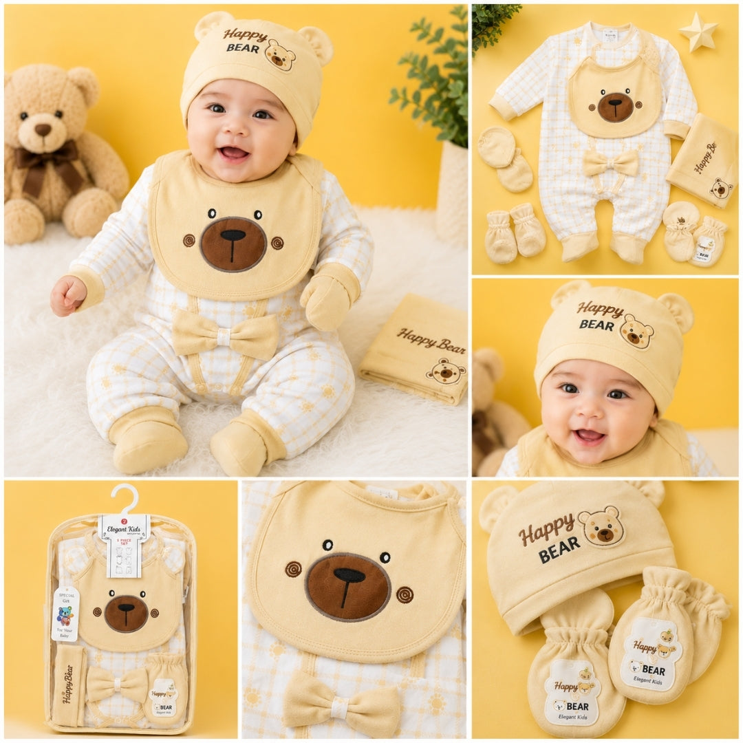 10 Piece of Gift Set with Romper for Newborn Boys