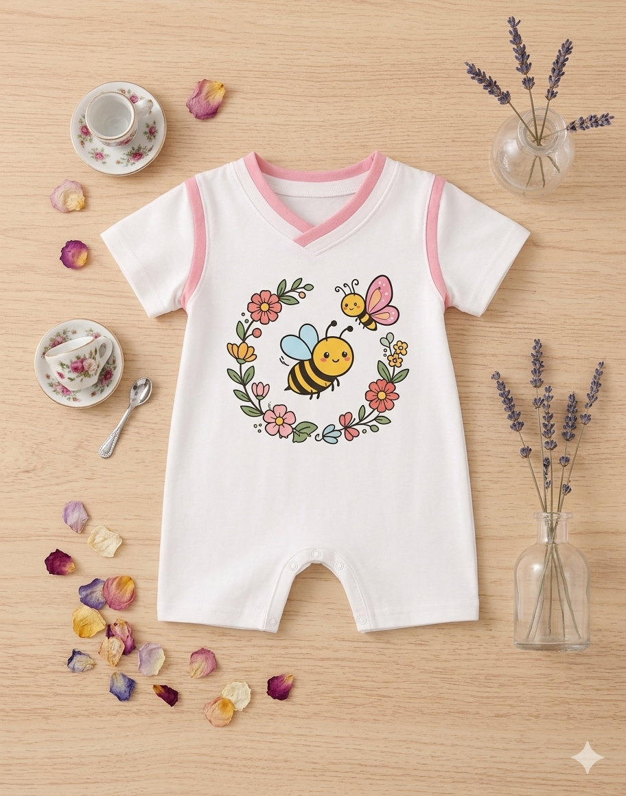 Butterfly Baby Girl Playsuit