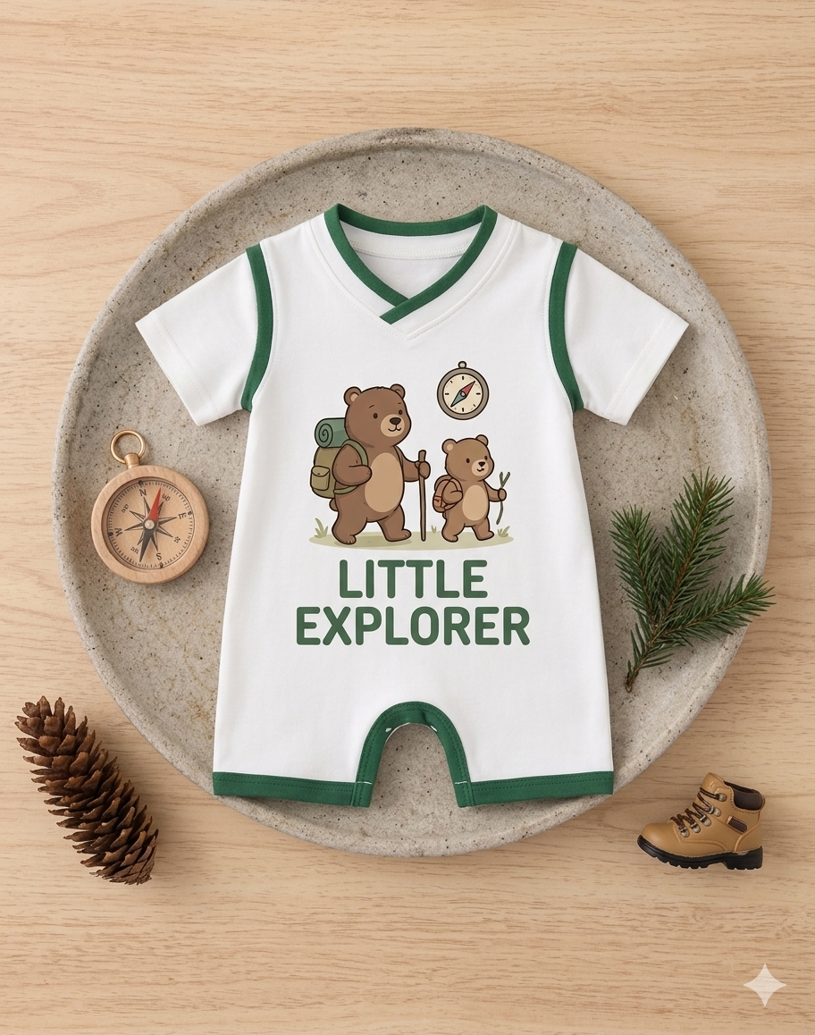 Little Explorer Baby Playsuit