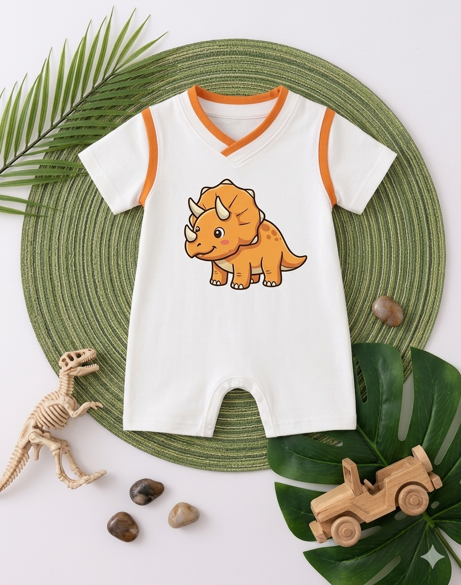 The Dinosaur Style Babysuit